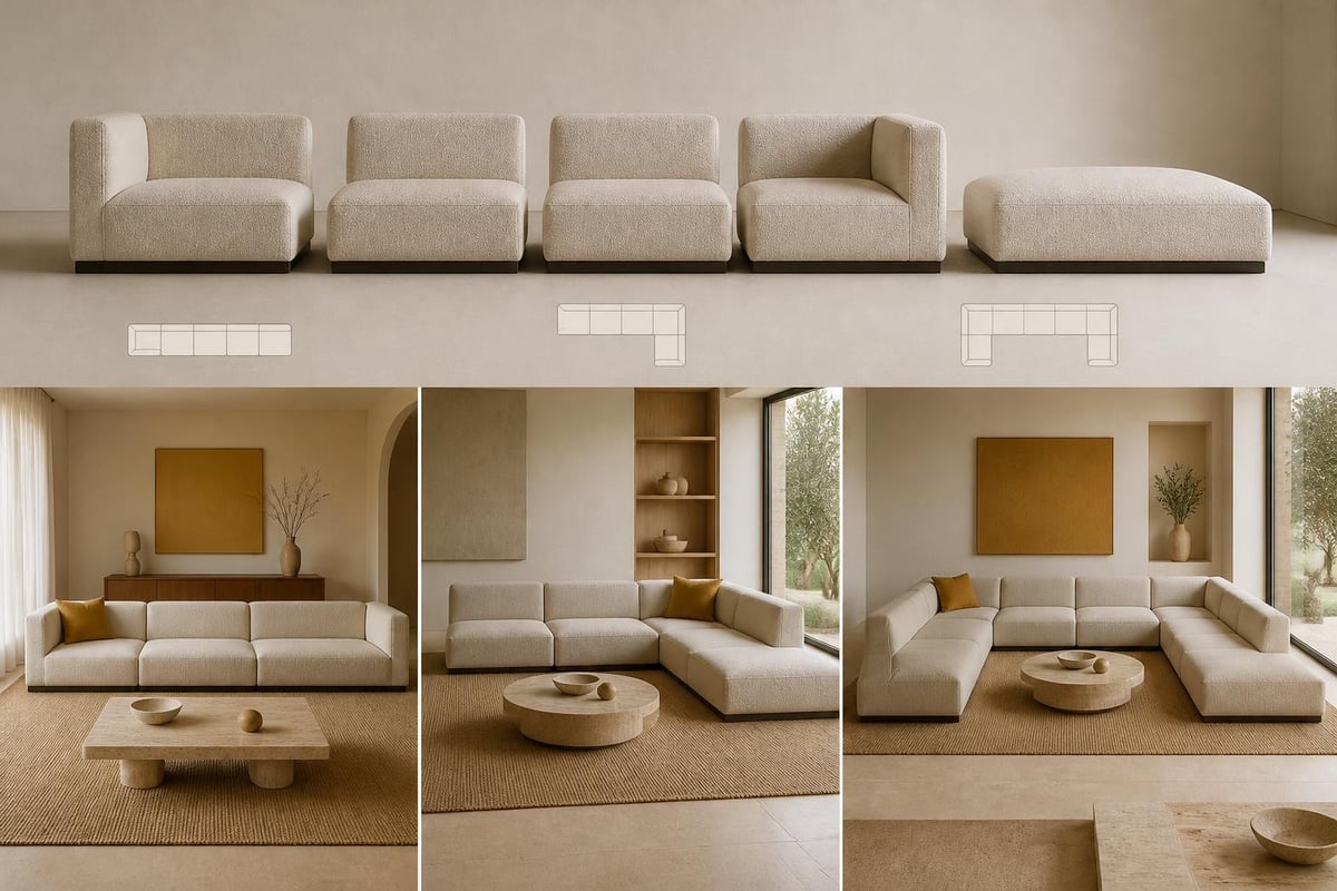 Modular sofa configurations