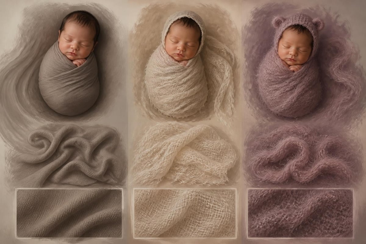 Newborn wrap fabric types