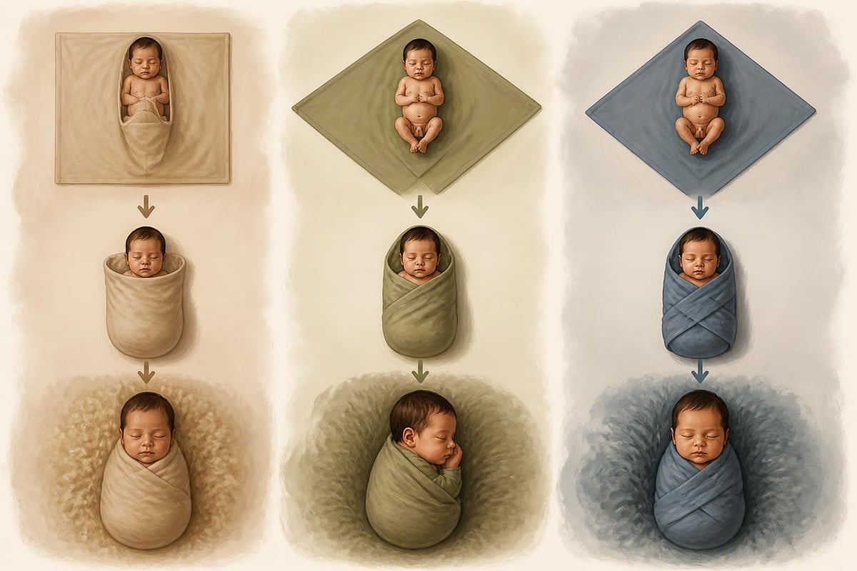 Newborn wrapping techniques