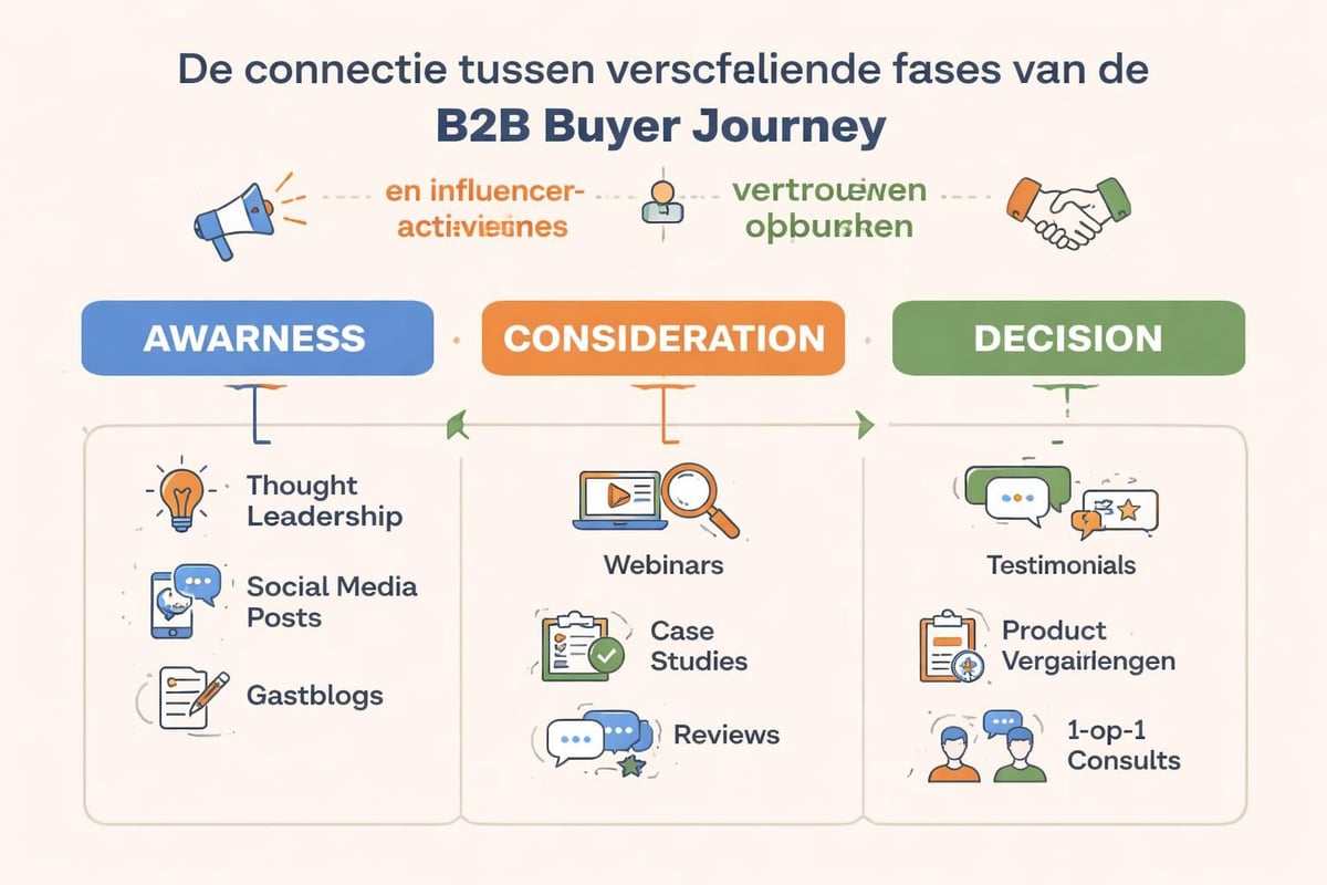 B2B buyer journey met influencer touchpoints
