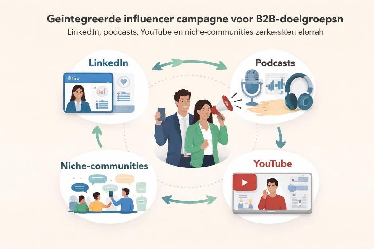 Multi-platform B2B influencer strategie