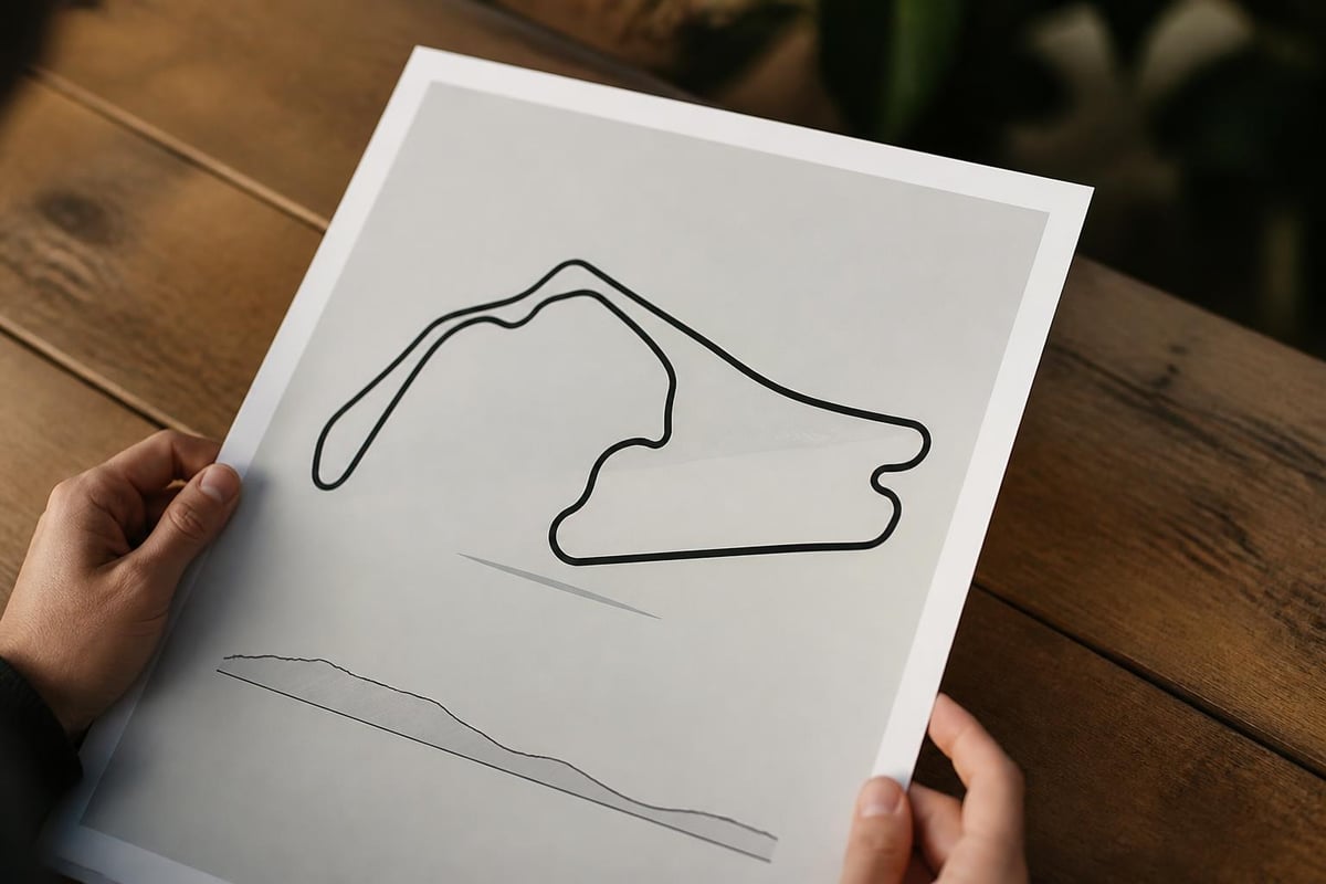 Formula One circuit artwork styles