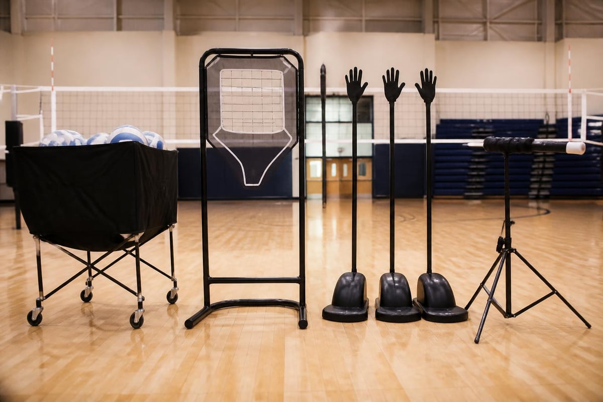 Volleyball training equipment progression