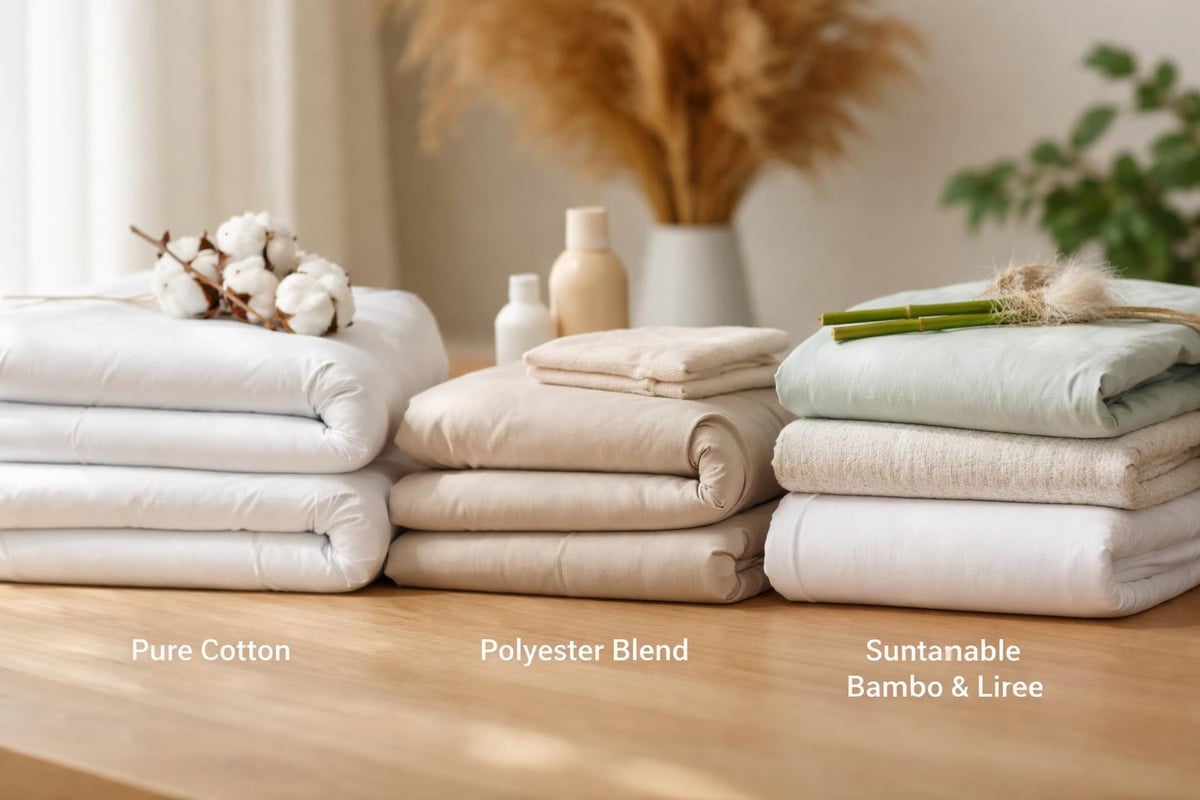 Bedding material comparison
