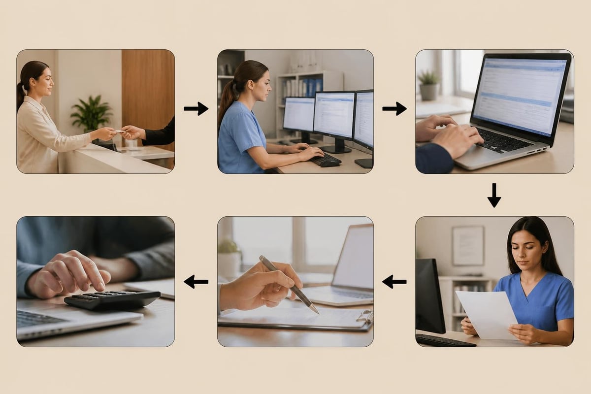 Medical billing workflow components