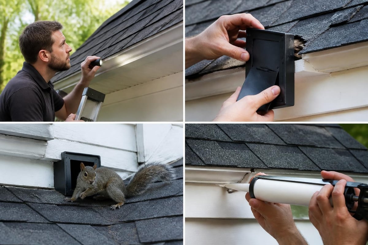 Squirrel Removal: Expert Guide for Richmond VA Homeowners 2 Squirrel exclusion process