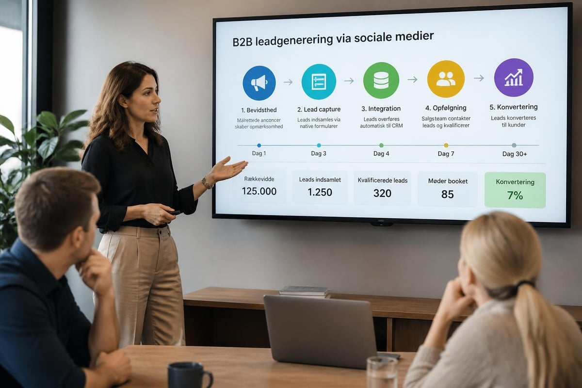 Lead generation funnel sociale medier