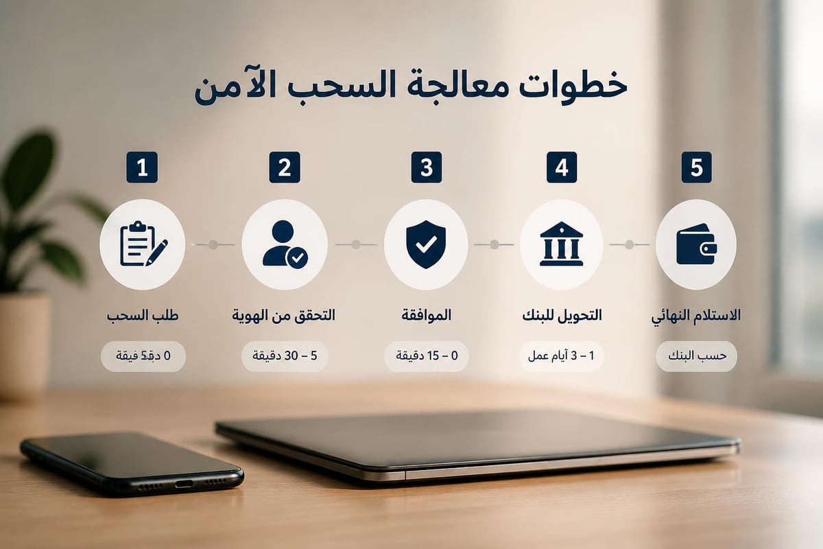 عملية الإيداع والسحب