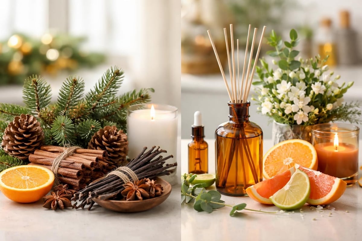 Traditional versus modern Christmas scent categories