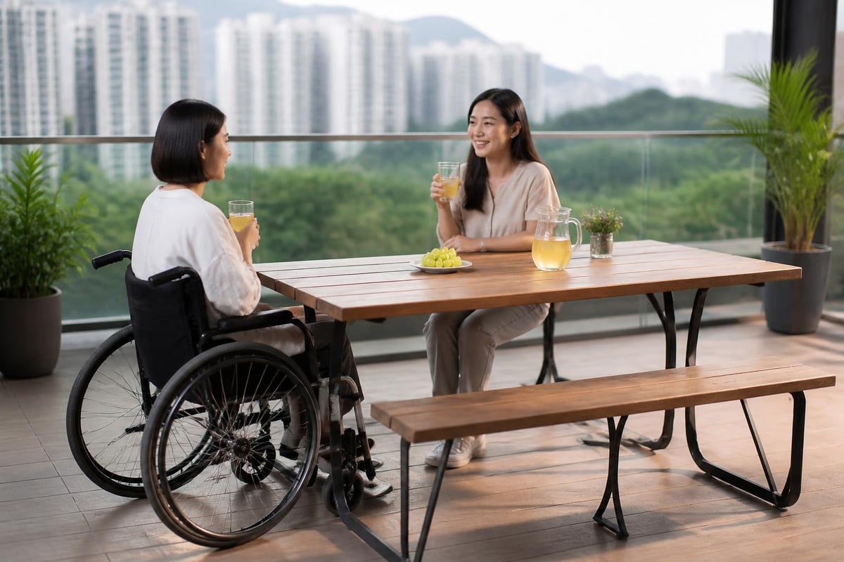 Accessible picnic table design