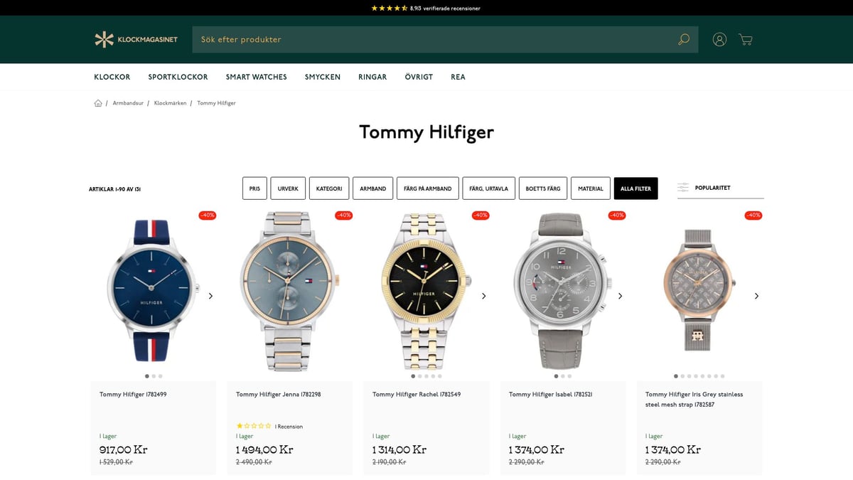 8 Bästa Armbandsur Barn 2025 – Trendiga Tips & Favoriter - Tommy Hilfiger Kids Watch – Trendig Modeklocka