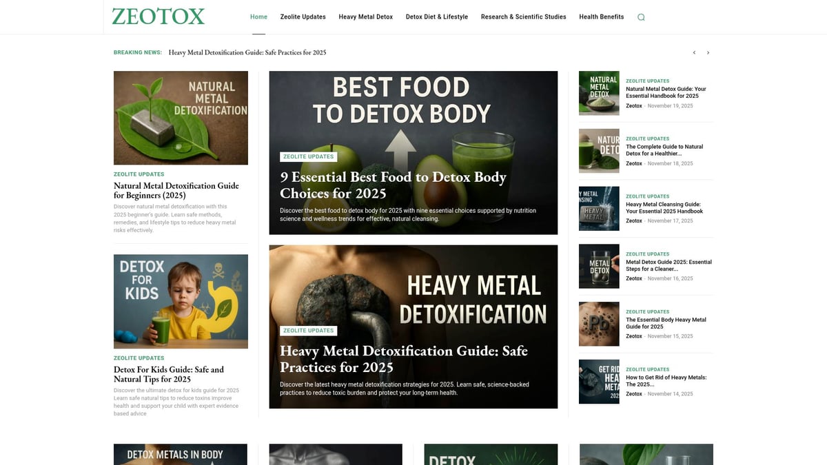 9 Essential Best Heavy Metal Detox Methods for 2025 - Zeolite-Based Heavy Metal Detox: A Science-Backed Approach