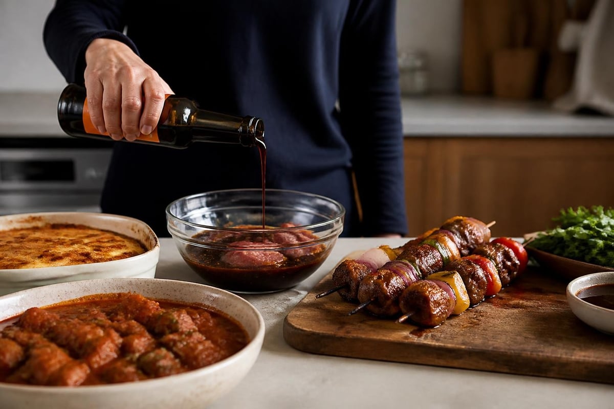 South African cooking with Worcestershire sauce