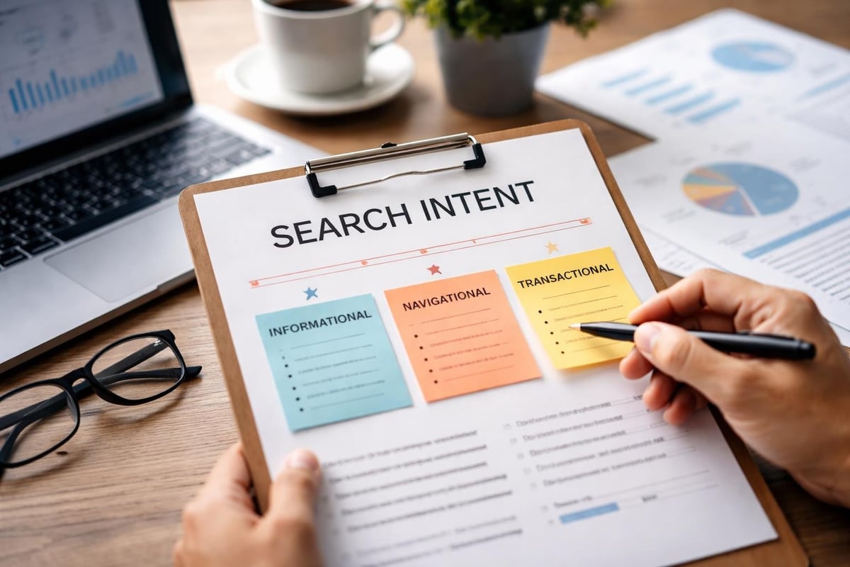 Search intent mapping for financial advisor marketing