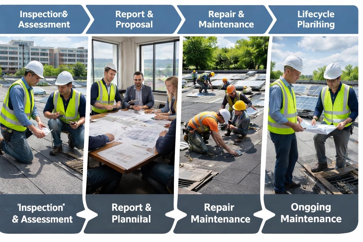 Integrated roofing services workflow