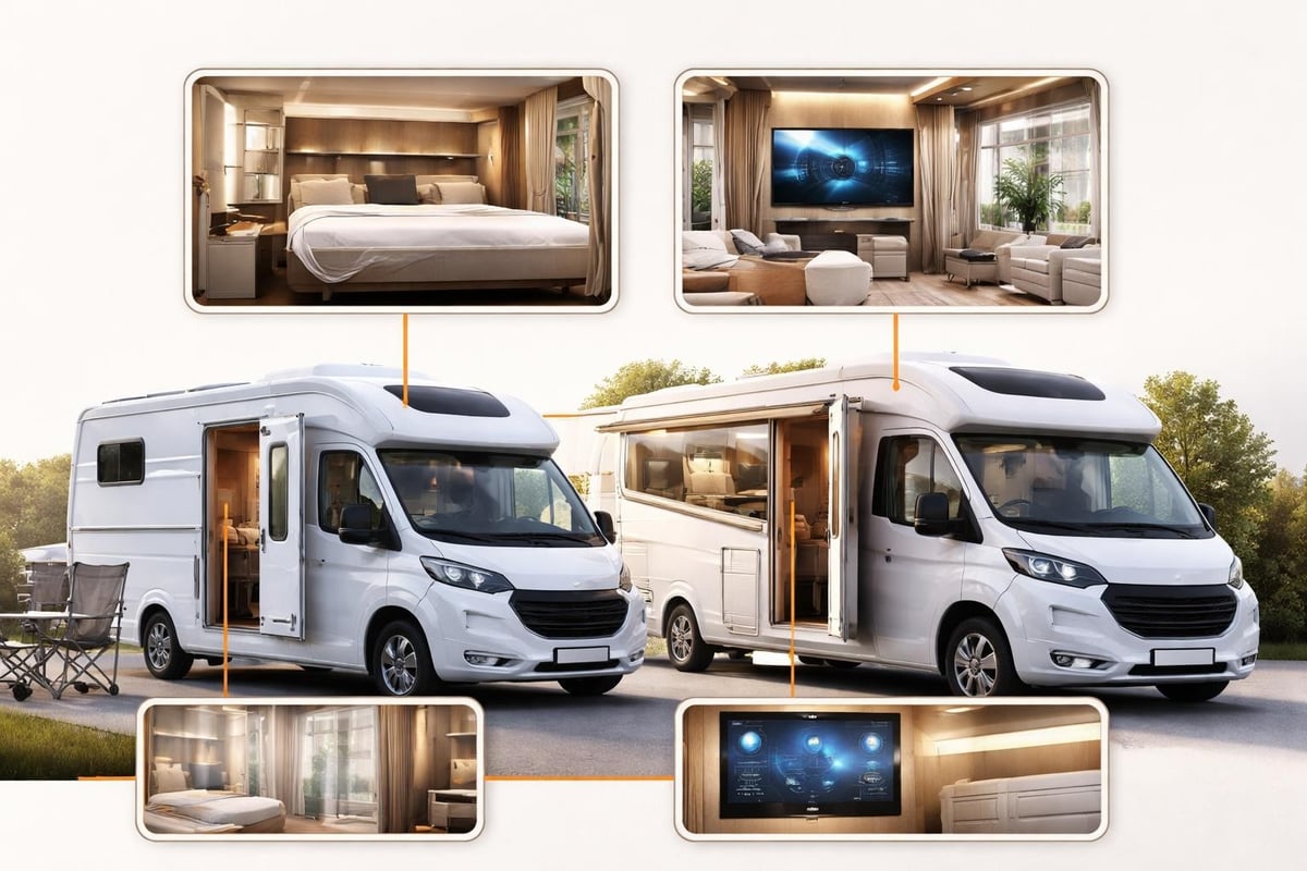 Luxury motorhome features