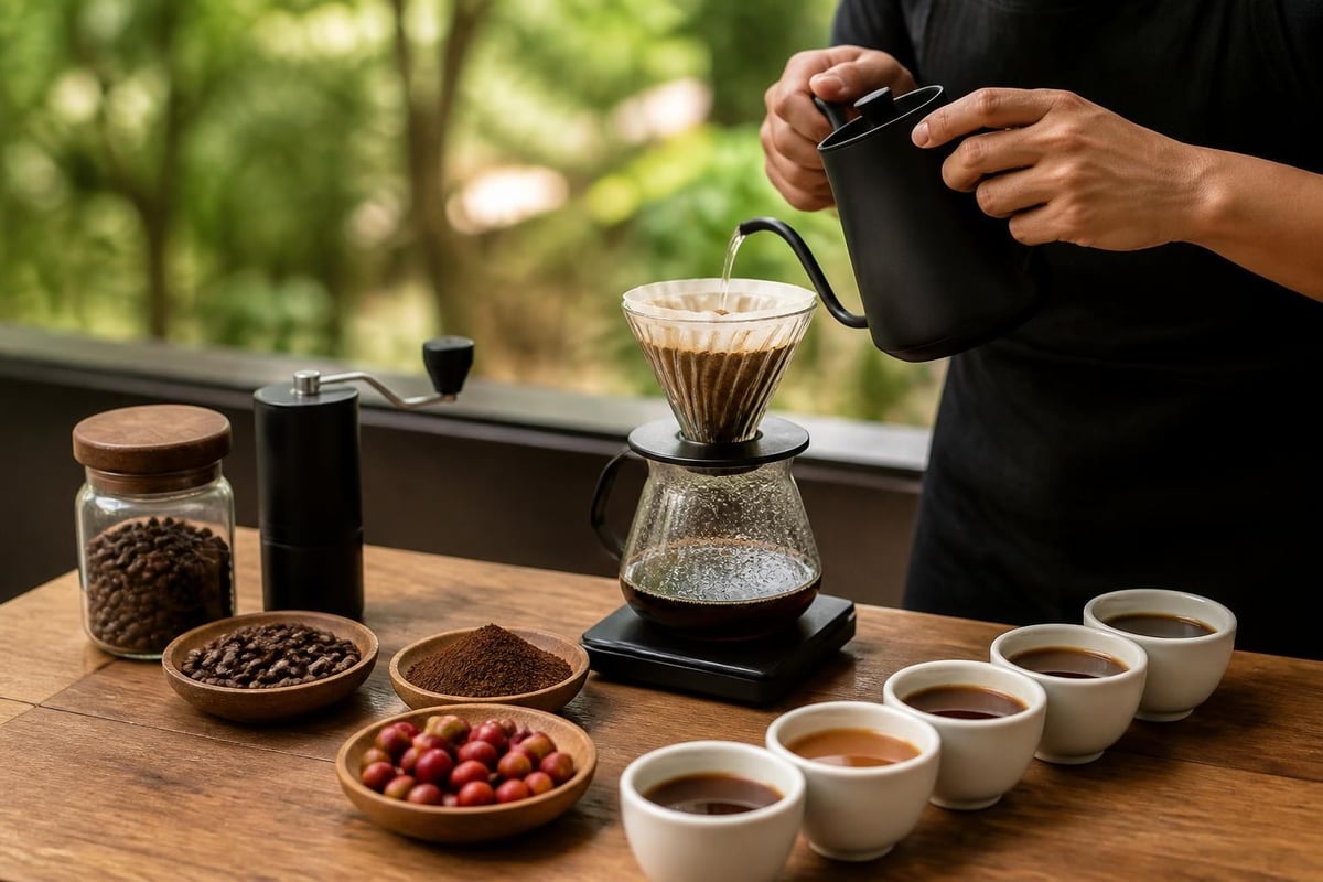 Paramètres d'extraction du café