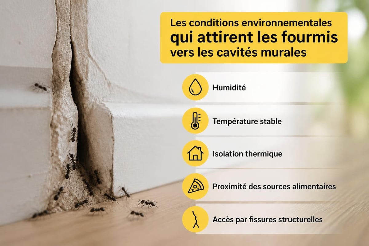 Facteurs attractifs pour les fourmis