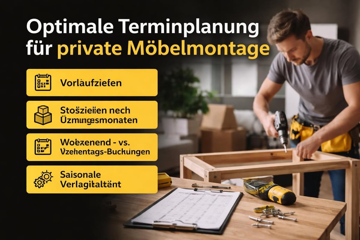 Terminplanung Möbelmontage