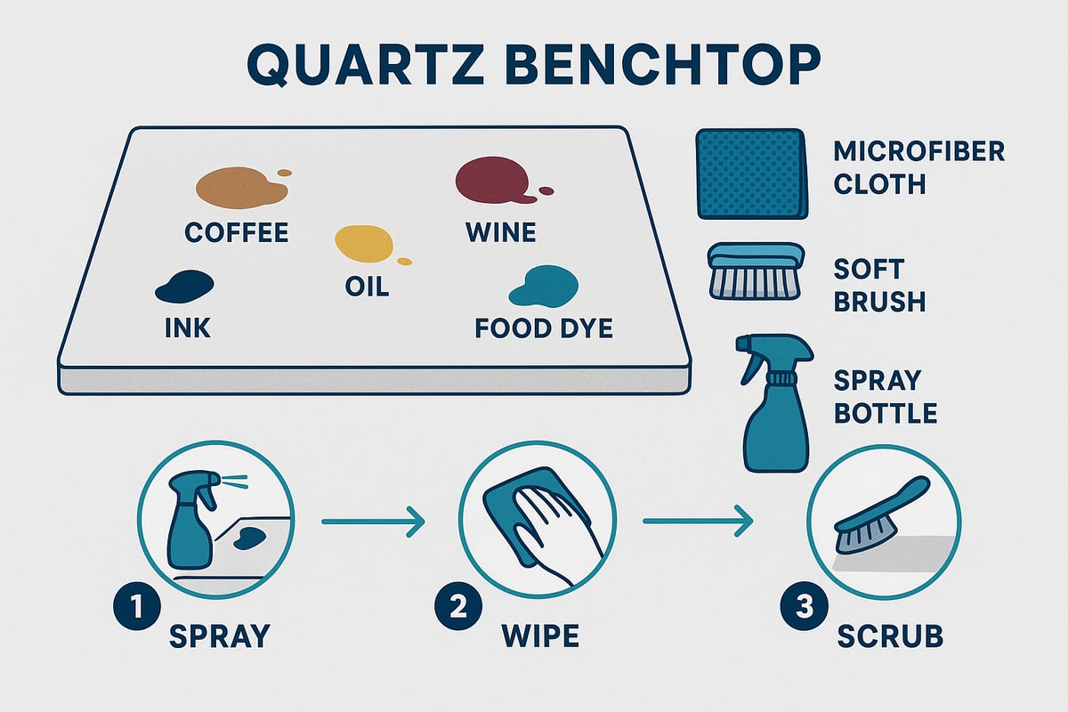Tackling Common Quartz Stains and Problems