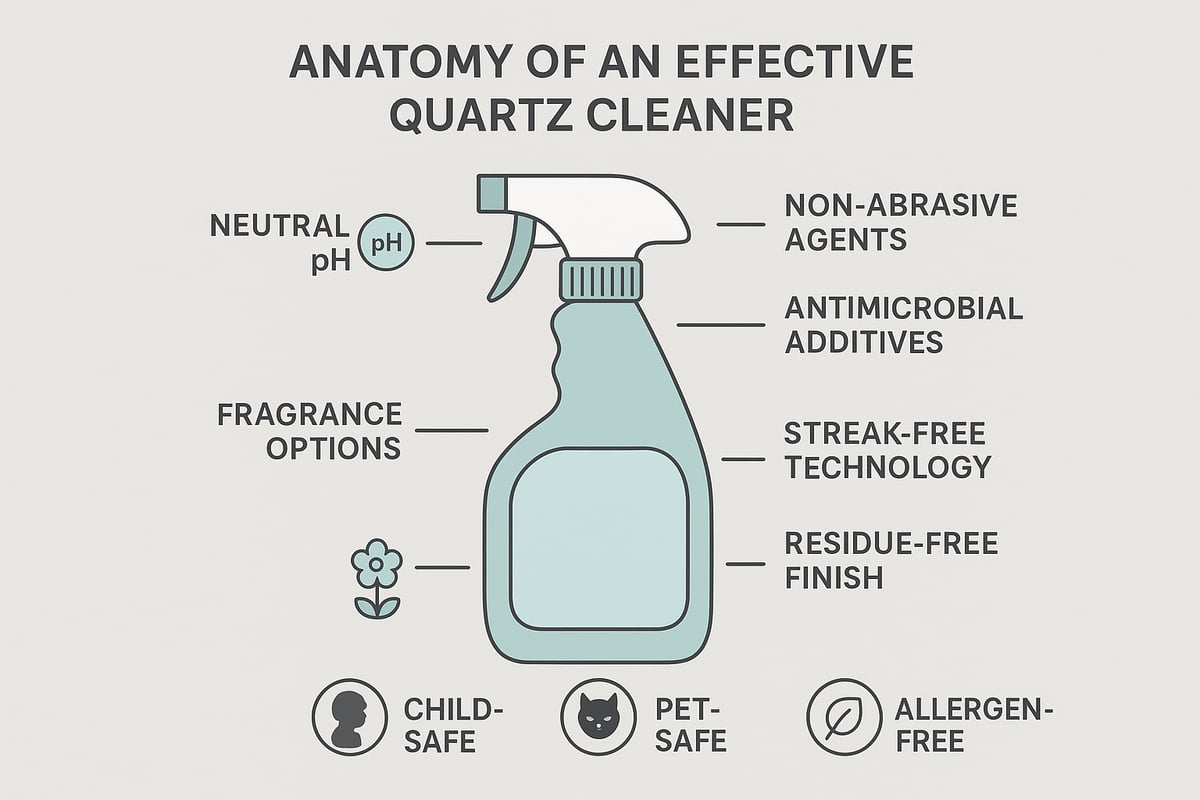 Key Ingredients and Features of Effective Quartz Cleaners