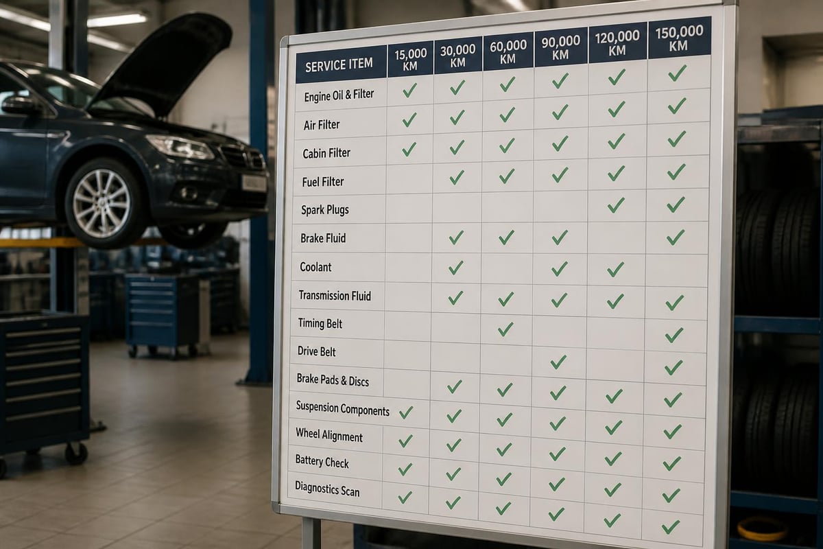 European vehicle maintenance schedule