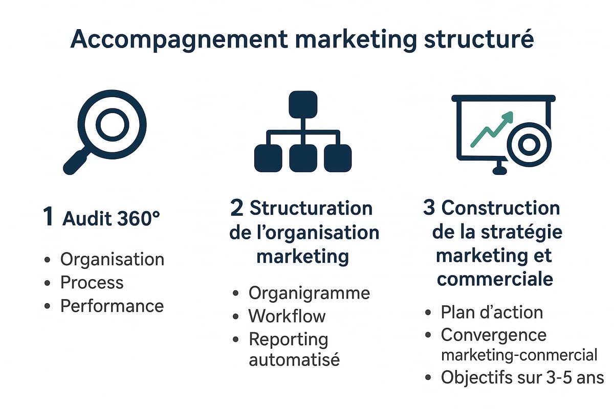 Les étapes clés d’un accompagnement marketing structuré