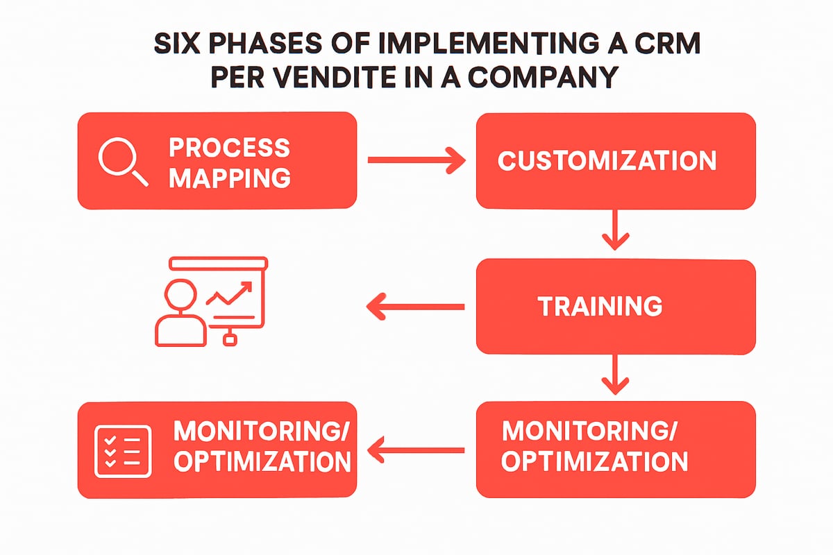 Guida Completa Al CRM Per Vendite: Strategie E Vantaggi 2025 7 Implementare un CRM Vendite: Guida Step-by-Step