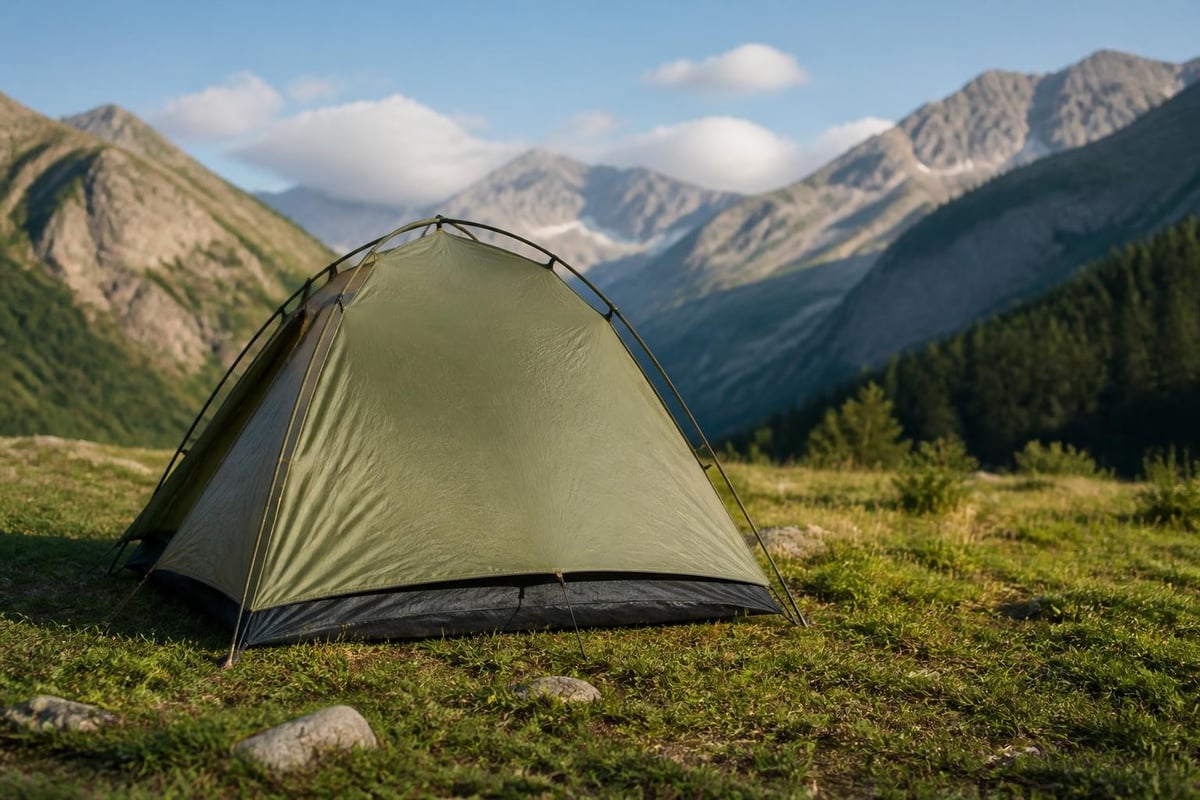 Tent material composition and security features