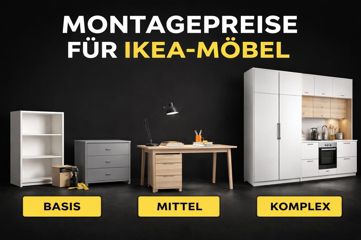 IKEA Preiskategorien Möbelmontage