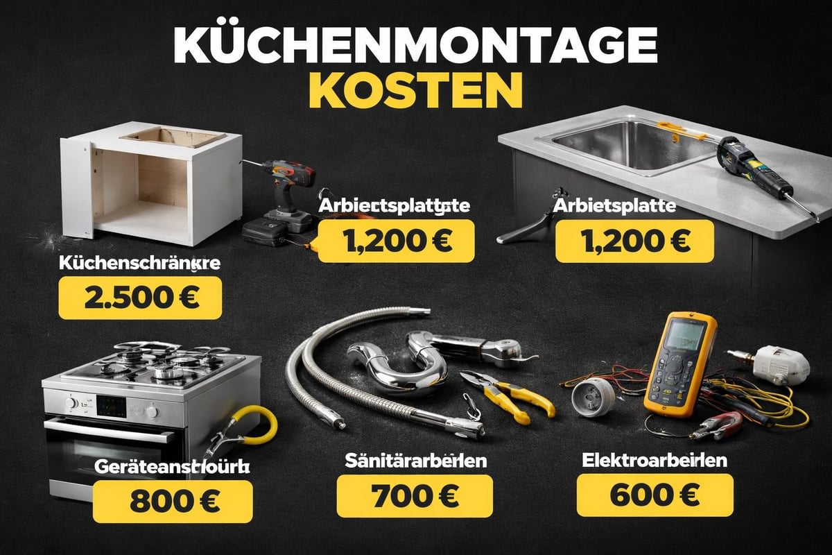 Küchenmontage Kostenfaktoren