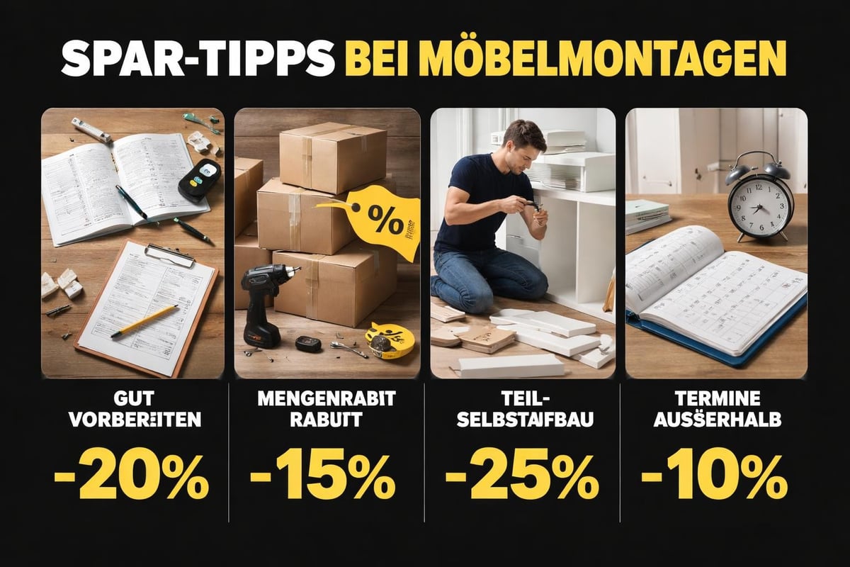 Kostenspartipps Möbelmontage