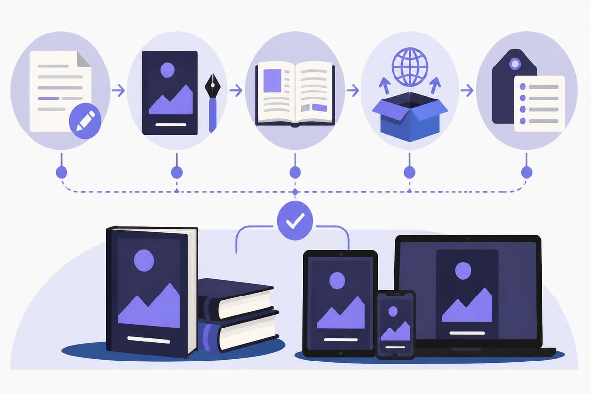 Self-publishing workflow from manuscript to multiple formats