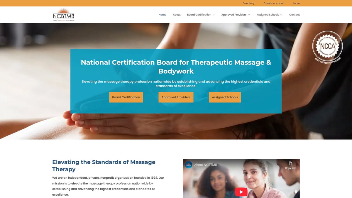 7 Best Holistic Healing Certifications to Boost Your Career in 2025 - National Certification Board for Therapeutic Massage & Bodywork (NCBTMB) – Board Certification
