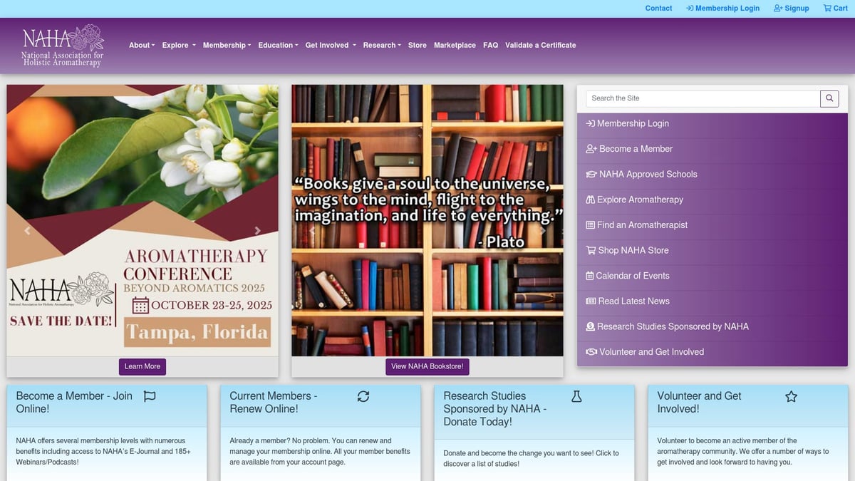 7 Best Holistic Healing Certifications to Boost Your Career in 2025 - National Association for Holistic Aromatherapy (NAHA) – Certified Aromatherapist Program