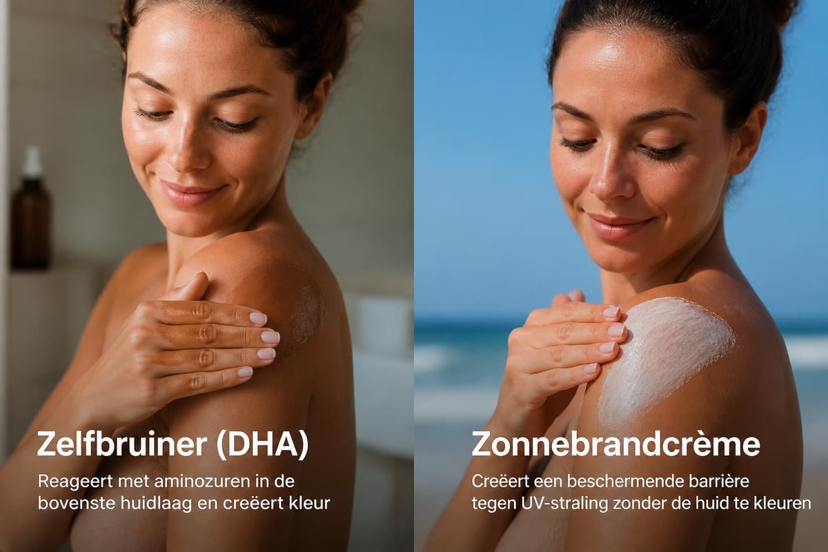 Difference between self-tanner and sunscreen