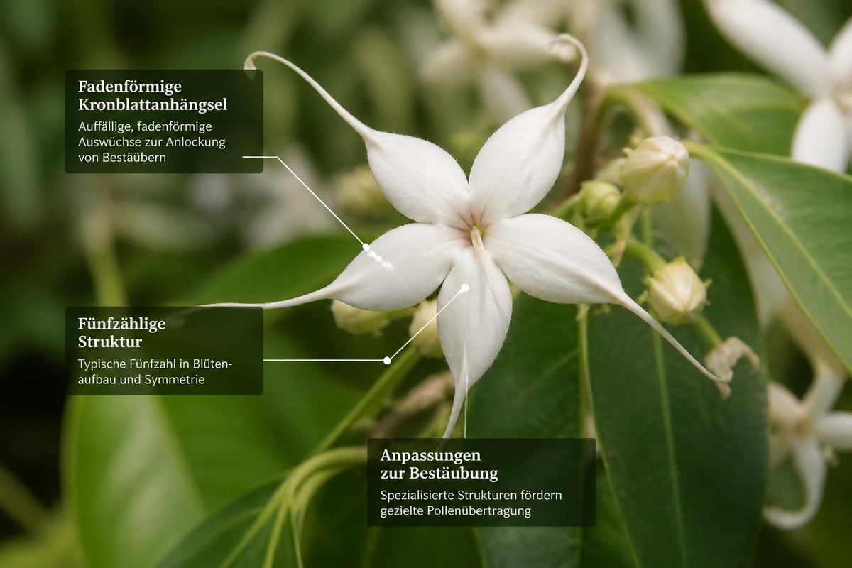 Strophanthus Blütenstruktur