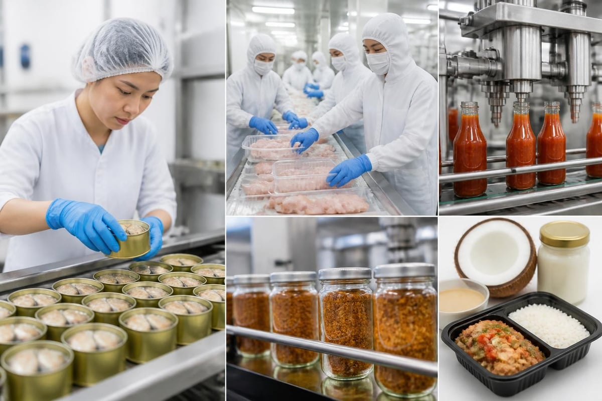 Food processing categories