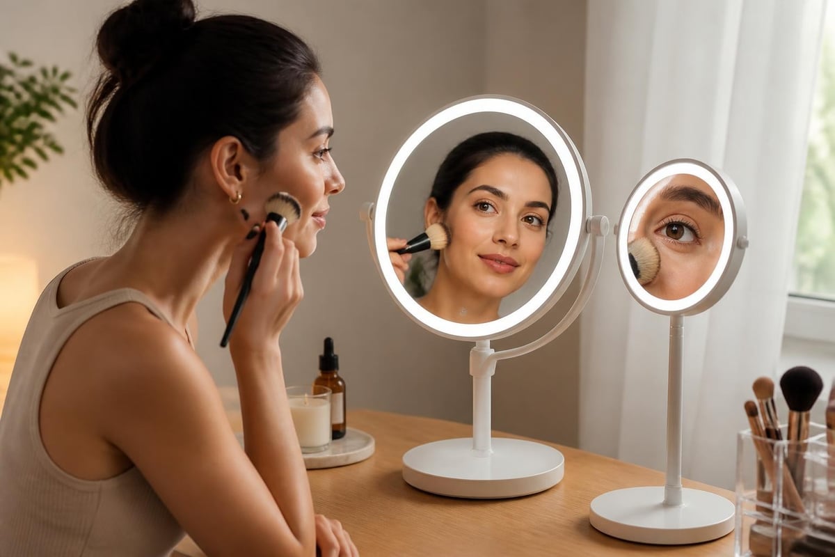 Funktioner i moderne makeup-spejle