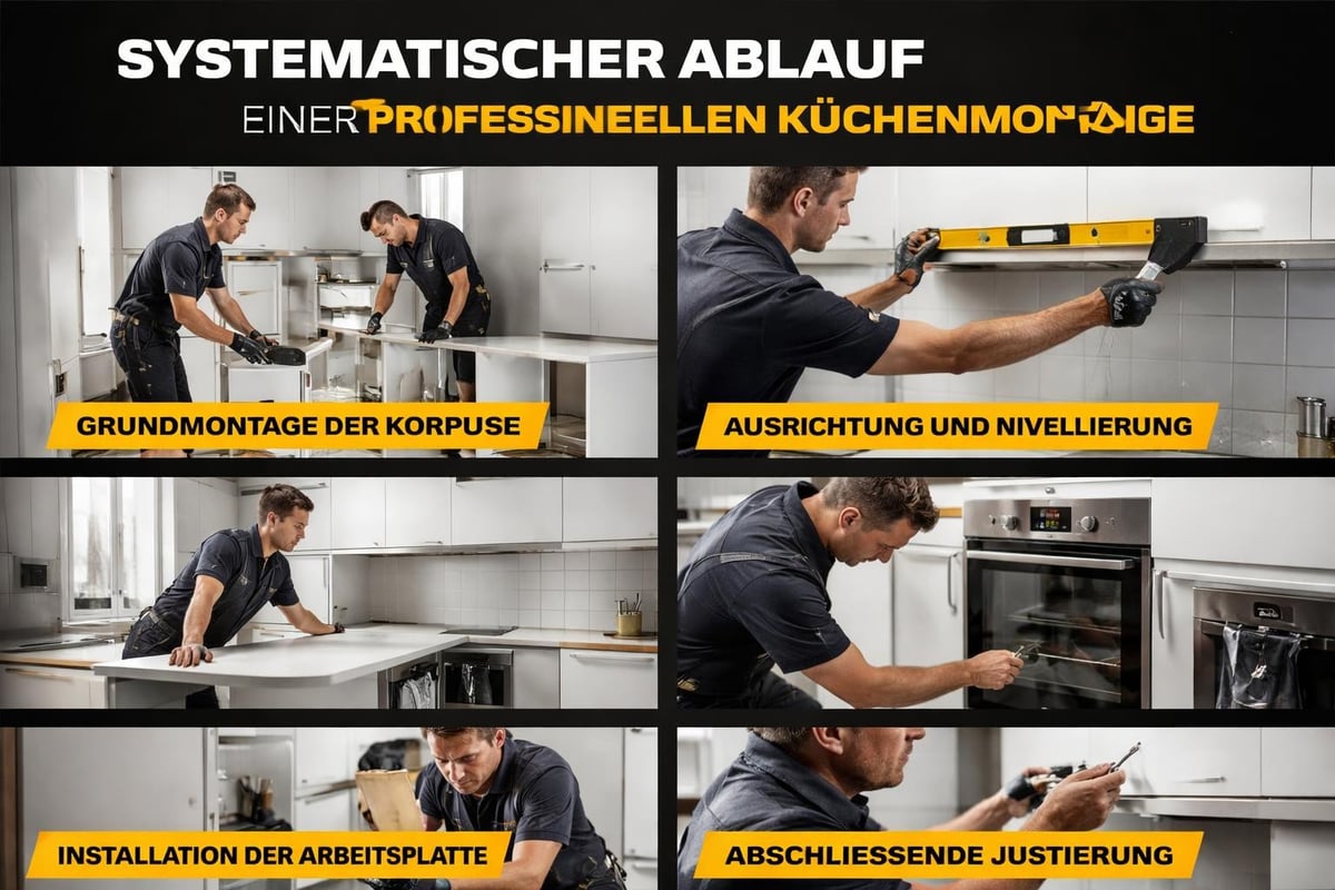 Küchenmontage Arbeitsschritte