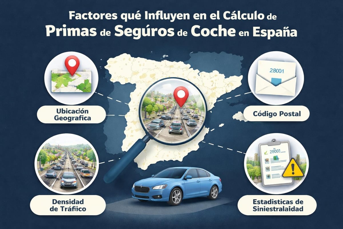 Aseguranzas para Carro Cerca de Mí: Guía 2026 1 Factores geográficos en seguros de coche