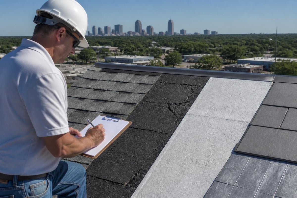Roof repair material selection