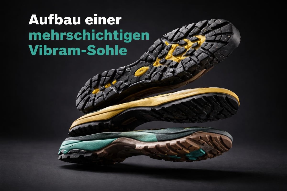 Vibram Sohlentechnologie Querschnitt