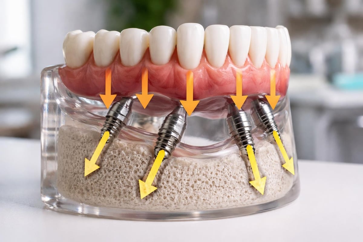 Full-arch dental implant foundation