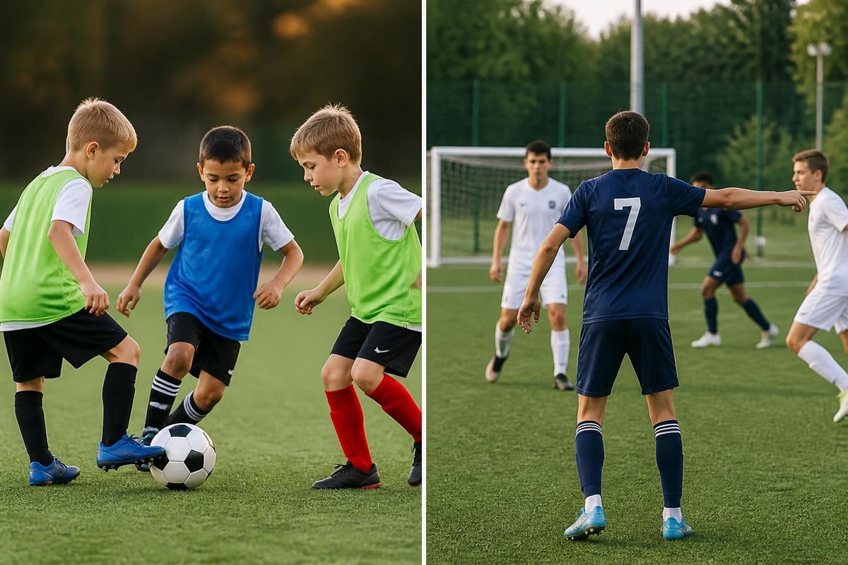 Age progression in small sided games