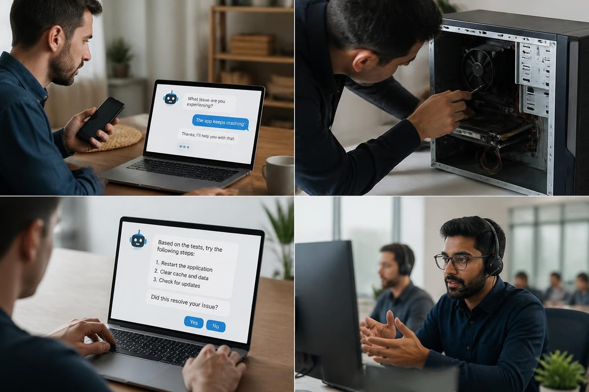 AI troubleshooting workflow