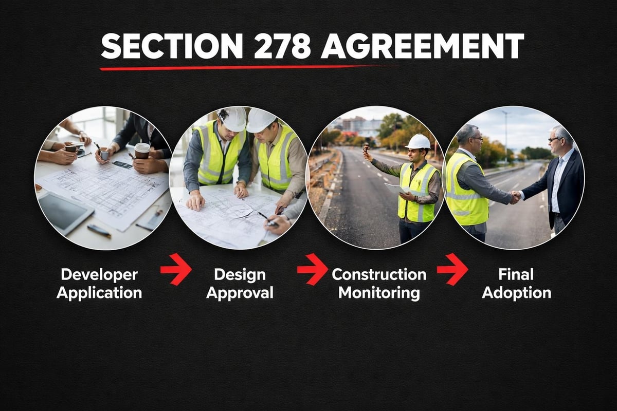 Section 278 agreement workflow