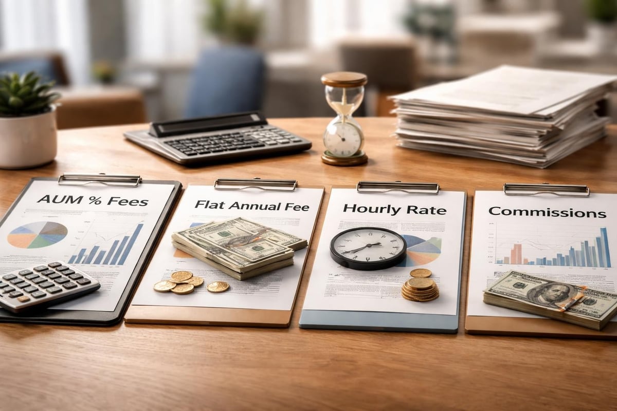Financial advisor fee comparison