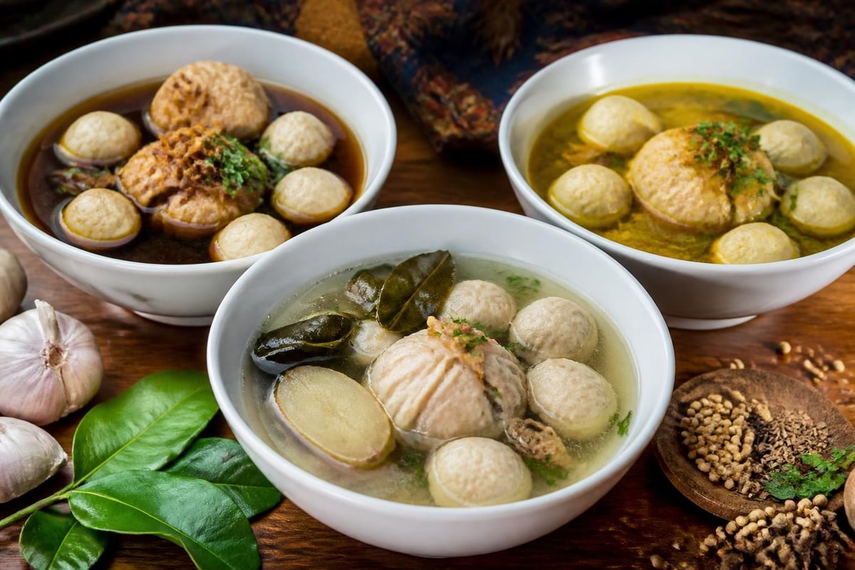 Variasi kuah bakso Indonesia