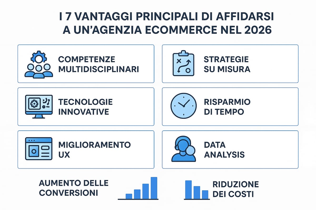 7 Vantaggi di Scegliere un'Agenzia Ecommerce nel 2026